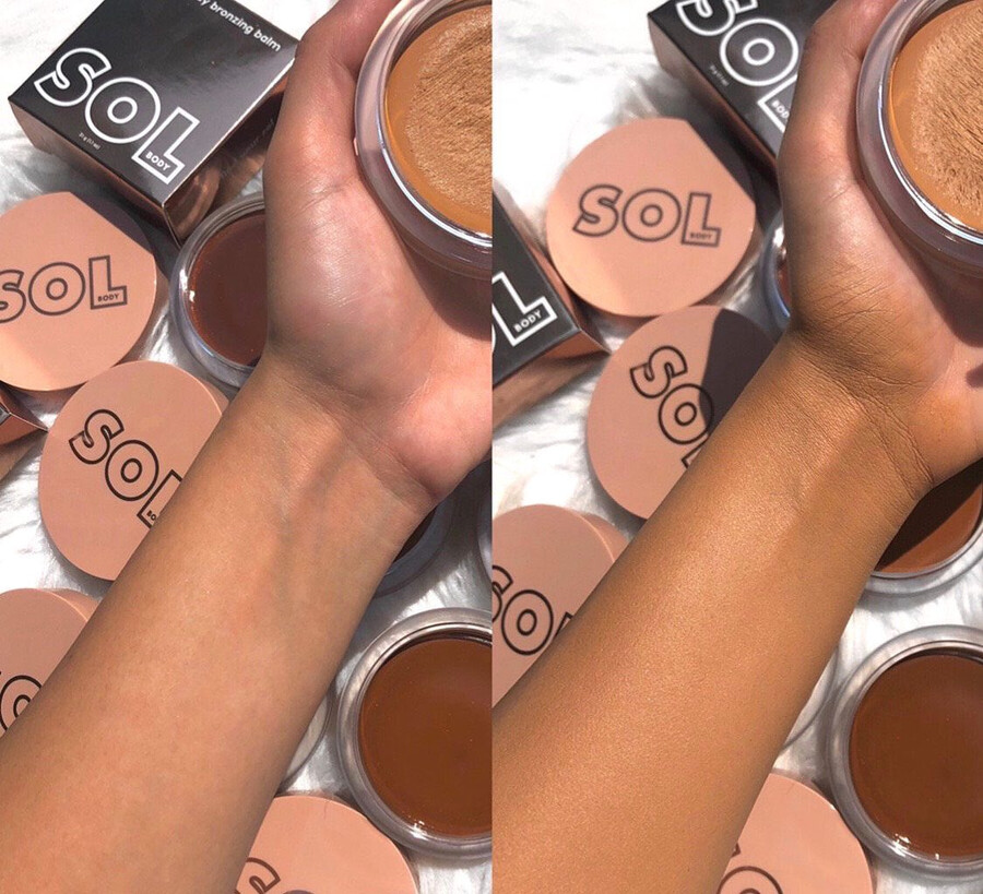 baume bronzant visage et corps sol