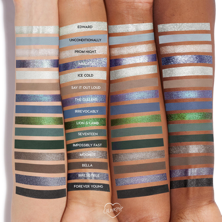 collection complète twilight x colourpop
