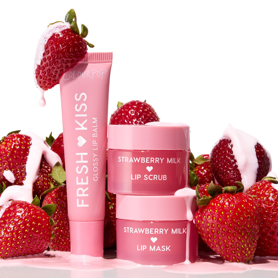 ensemble gommage masque et baume à lèvres fresh kiss